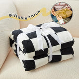 Checkered Throw Blanket Ultra Soft Warm MilkyPlush™ Fleece Blanket