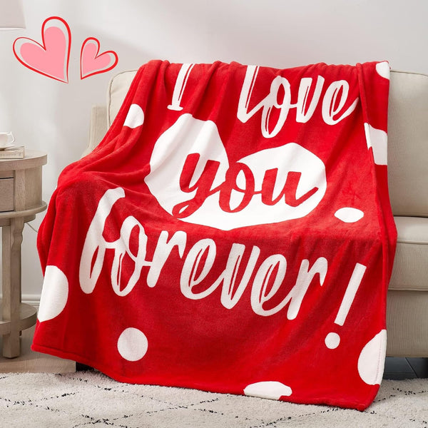 I Love You Gifts for Her Heart Blanket