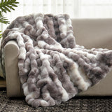 Bubble Faux Fur Throw Blanket