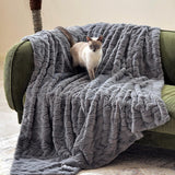 Jacquard 3D Cable Knit Throw Blanket
