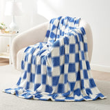 Checkered Throw Blanket Ultra Soft Warm MilkyPlush™ Fleece Blanket