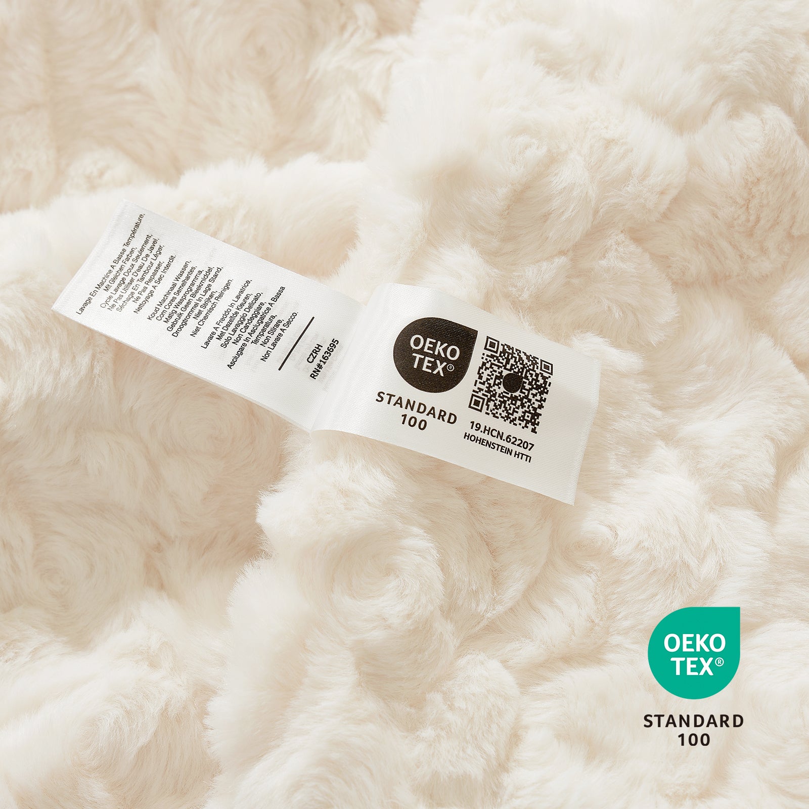Reversible Wave Textured Faux Fur Throw Blanket