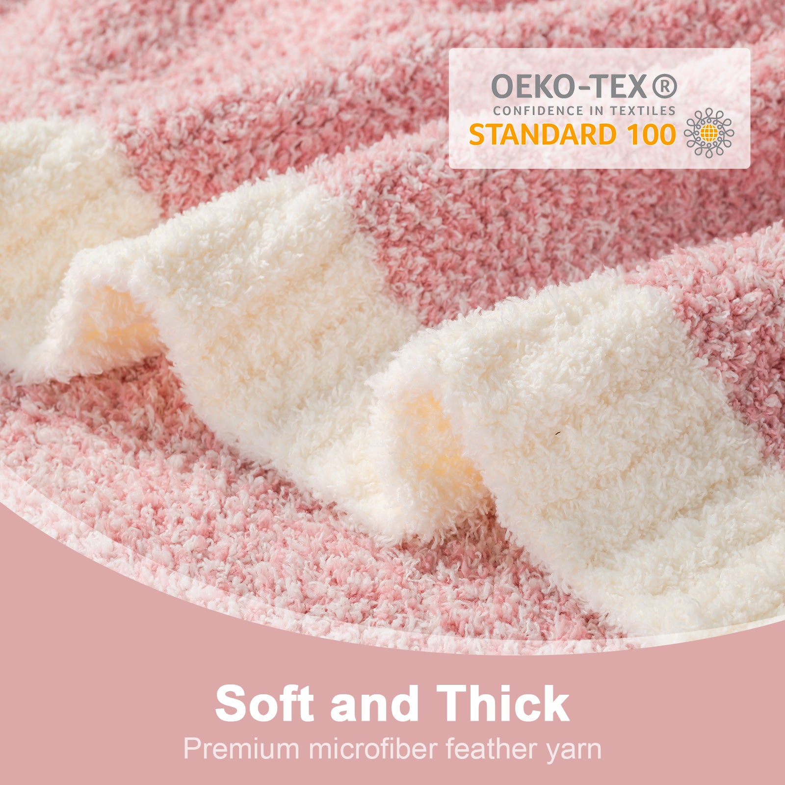 Cozy Bliss x SS Heather Feather Yarn Throw Blanket