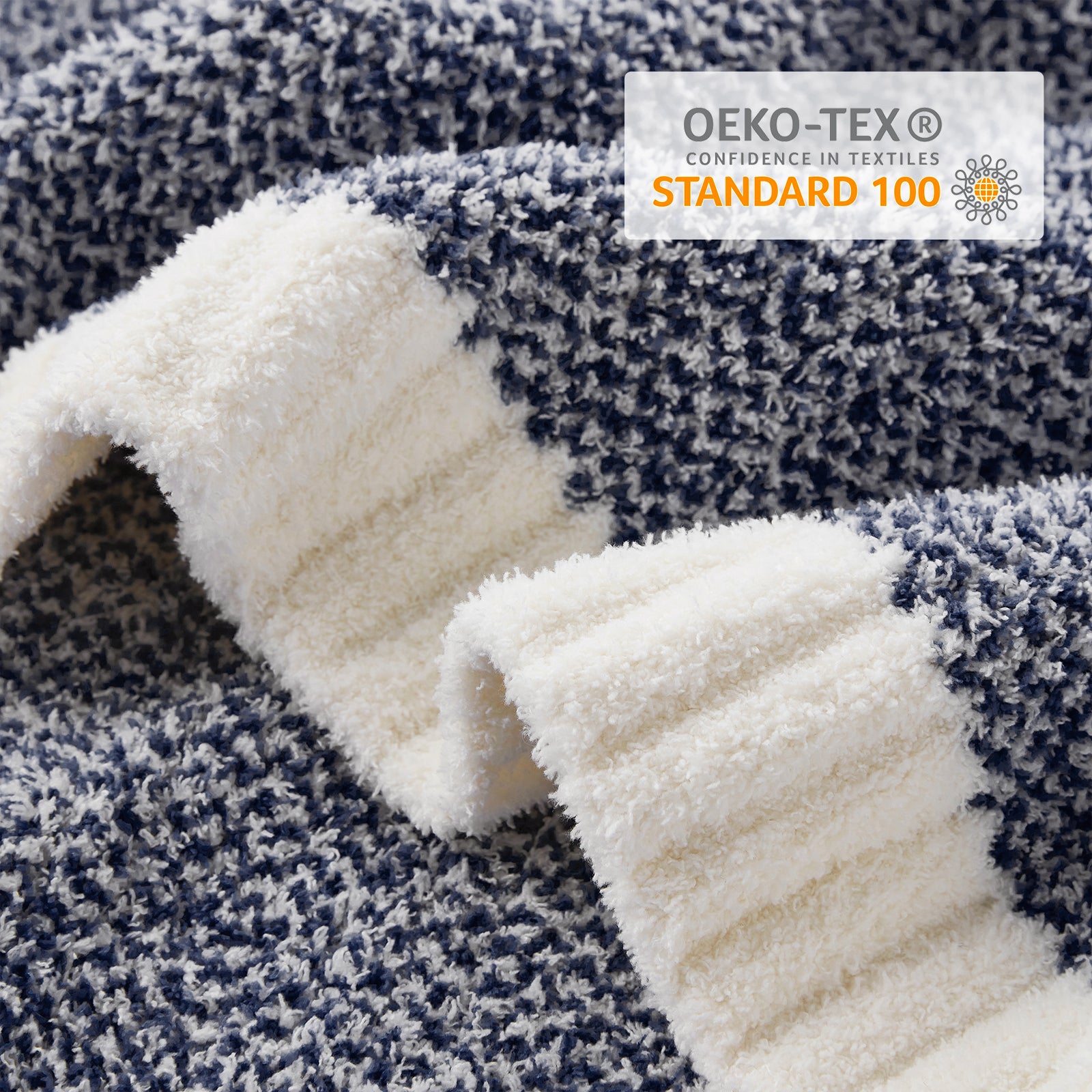 Cozy Bliss x SS Heather Feather Yarn Throw Blanket