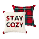 "STAY COZY" Throw Pillow Cover