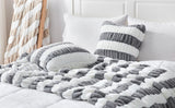 Ruched Faux Fur Throw Pillow Covers